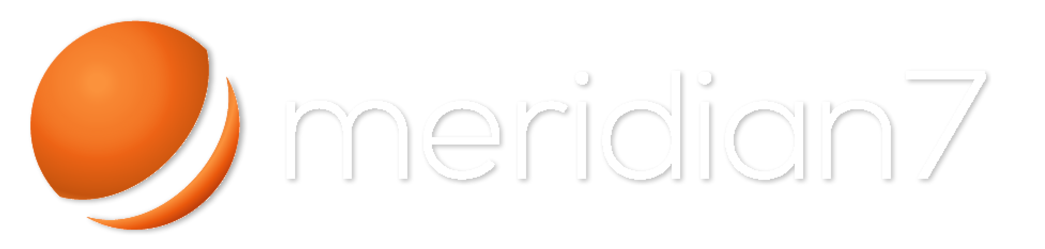 Meridian7 Logo for Dark Backgrounds